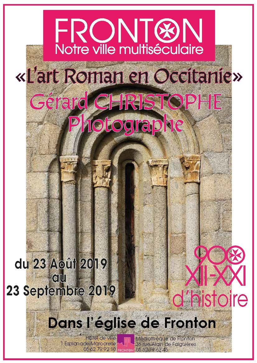 Affiches expo art roman en occitanie – gerard christophe
