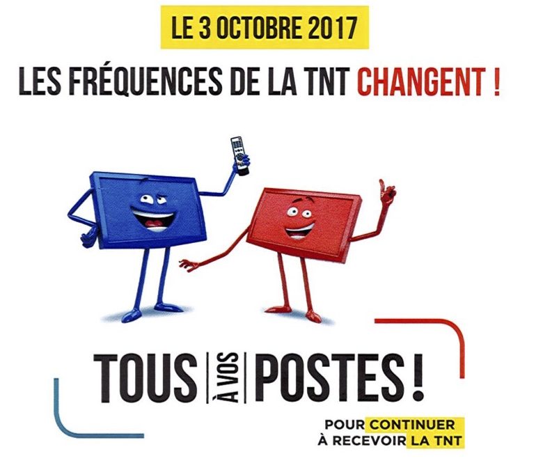 Changement de Fréquences de la TNT # 3 octobre 2017