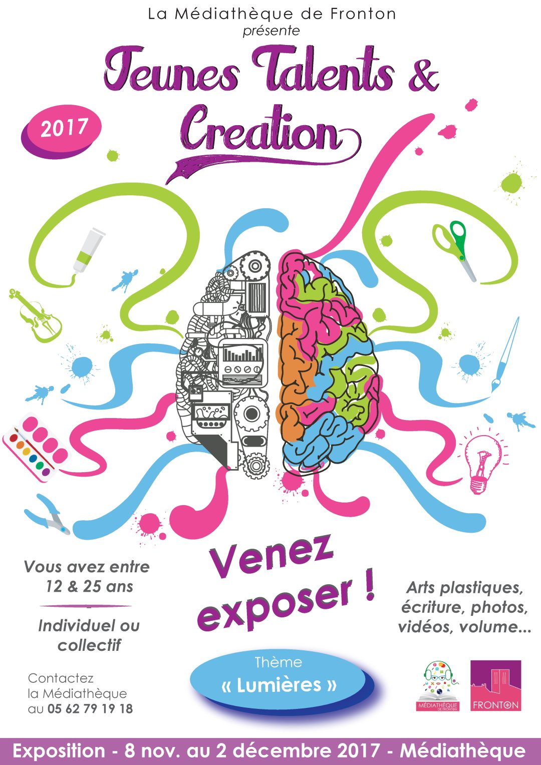 Affiche Jeunes Talents et Création_2017 expo 2017