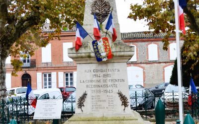 Fronton commémore l&rsquo;Armistice du 11 novembre 1918
