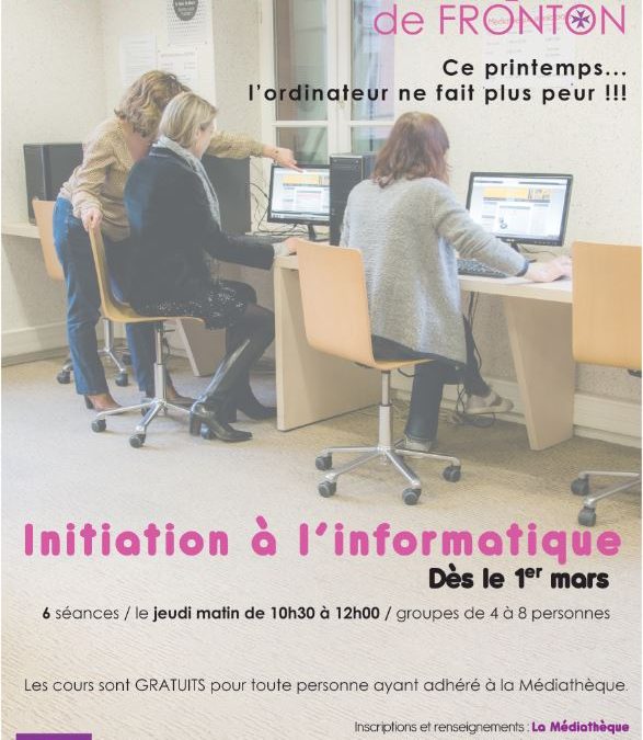 La Médiathèque vous initie à l’ordinateur