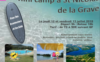 Mini camp à St Nicolas de la Grave