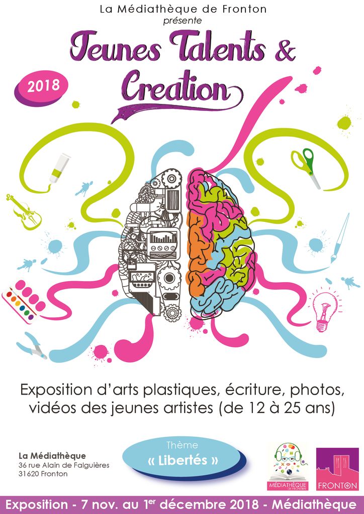 Affiche Jeunes Talents et Création_2018 Expo