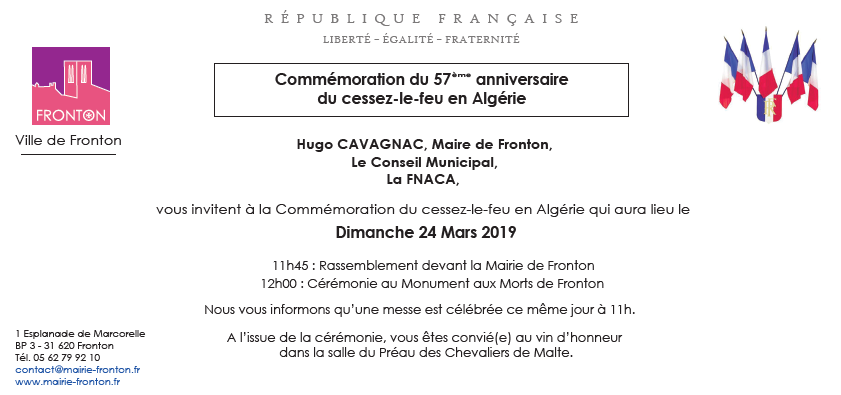 Invitation commémoration 24.03.2019
