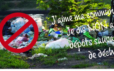 J’aime ma commune ! Je dis NON aux dépôts sauvages de déchets !