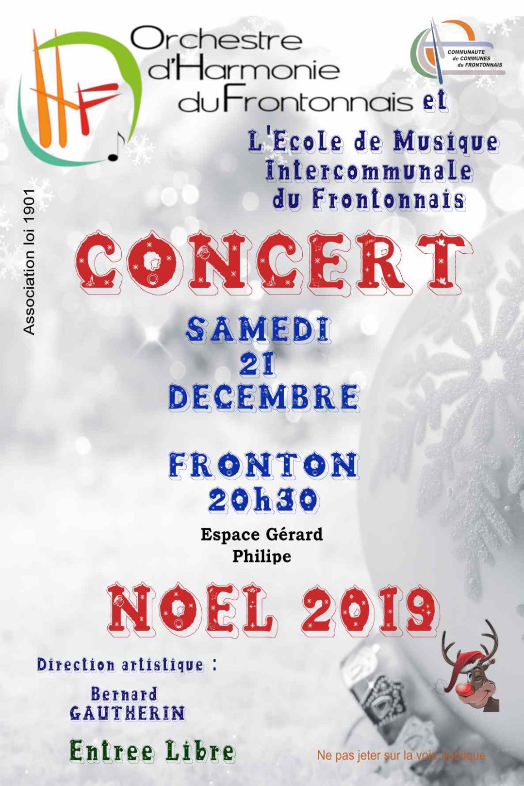 Flyer concert noel 21 12 Noël Fronton 2019-1