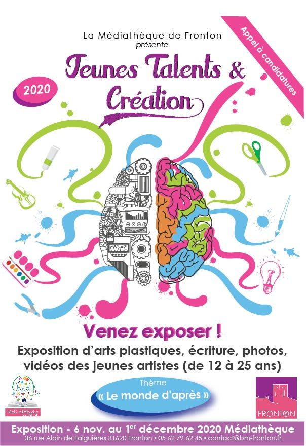 Affiche Jeunes Talents et Création_2020 Appel à candidatures