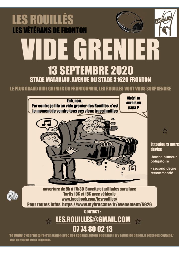 09132020Vide Grenier LES ROUILLES 13 septembre 2020.