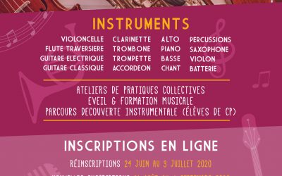 Inscriptions à l’école intercommunale de musique