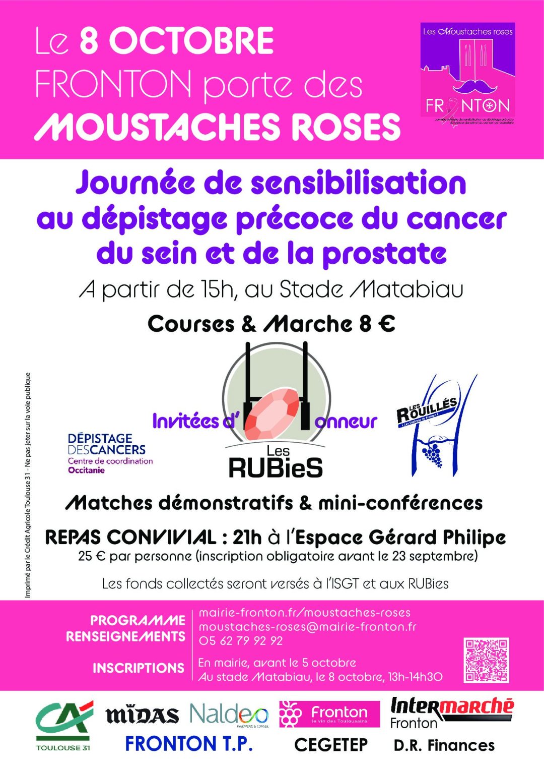 Affiche Moustaches roses 2022 CA