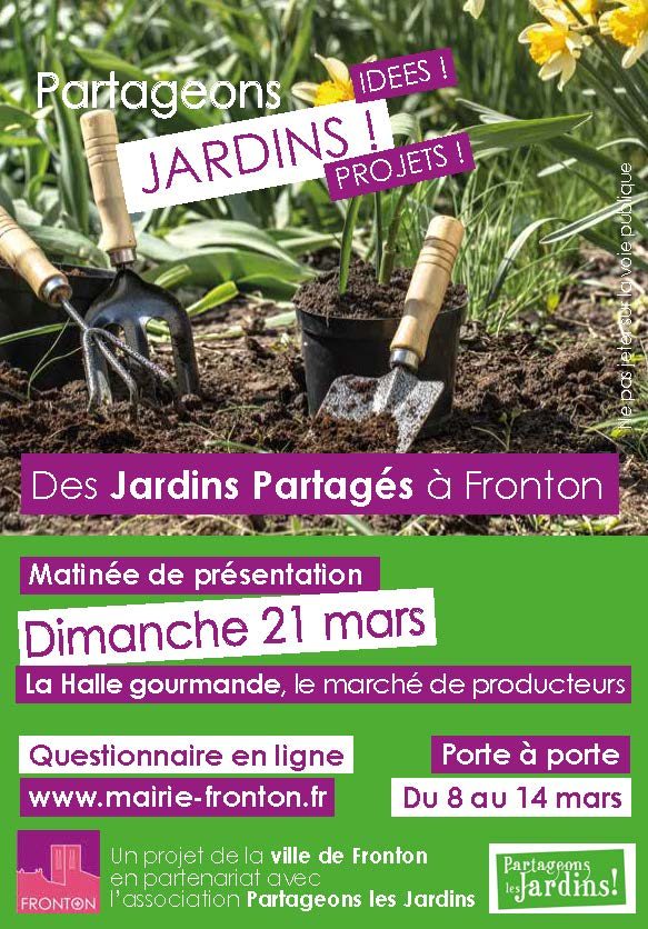 Flyer Jardins partagés mars 2021
