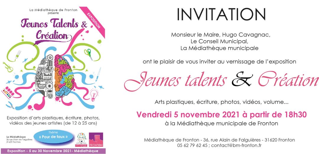 Invitation Jeunes Talents et Création 2021