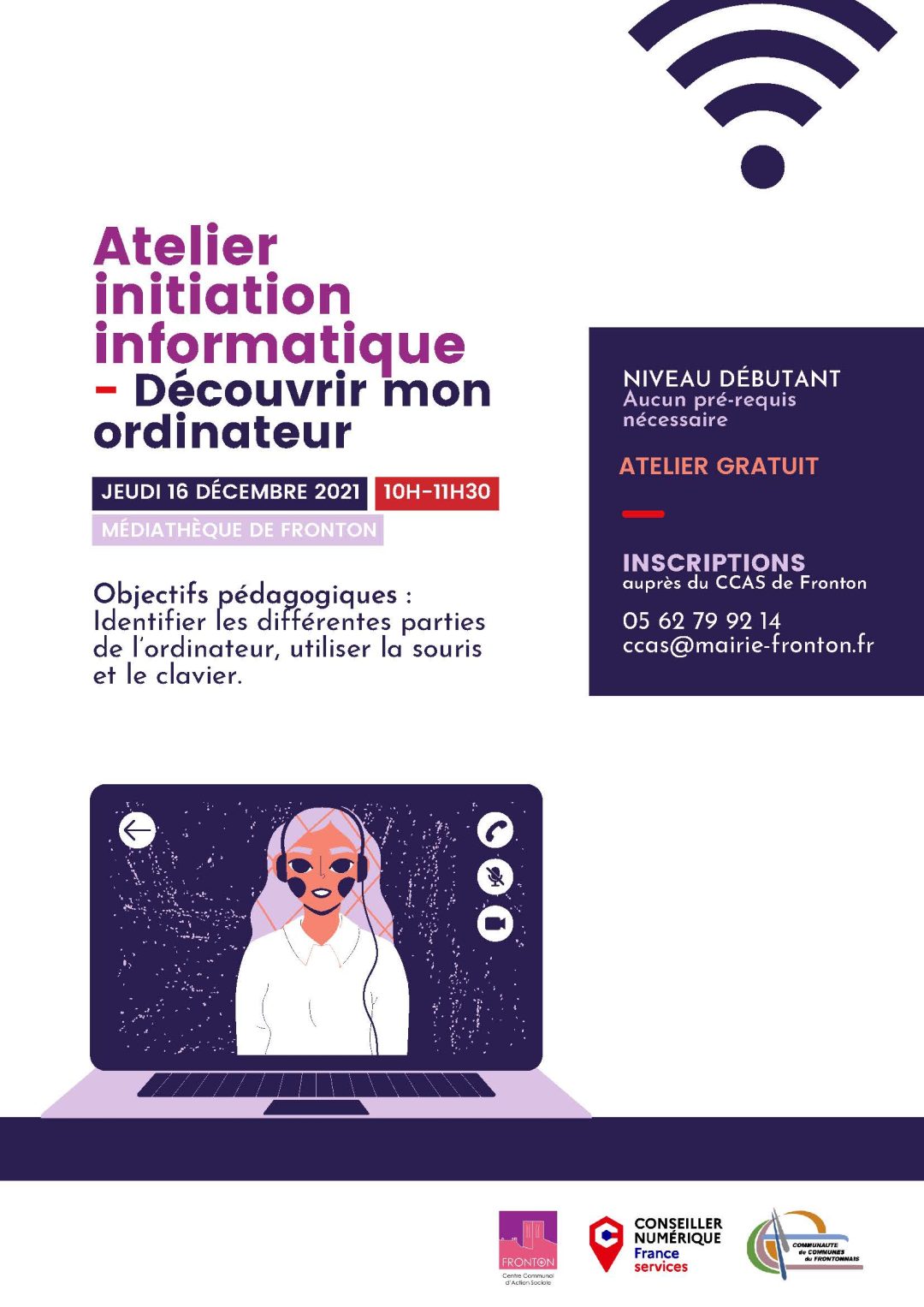 Conseiller numérique – Atelier FRONTON 16.12.21