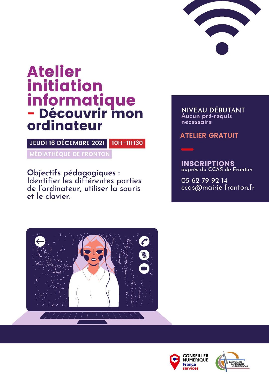 Conseiller numérique – Atelier FRONTON 16.12.21