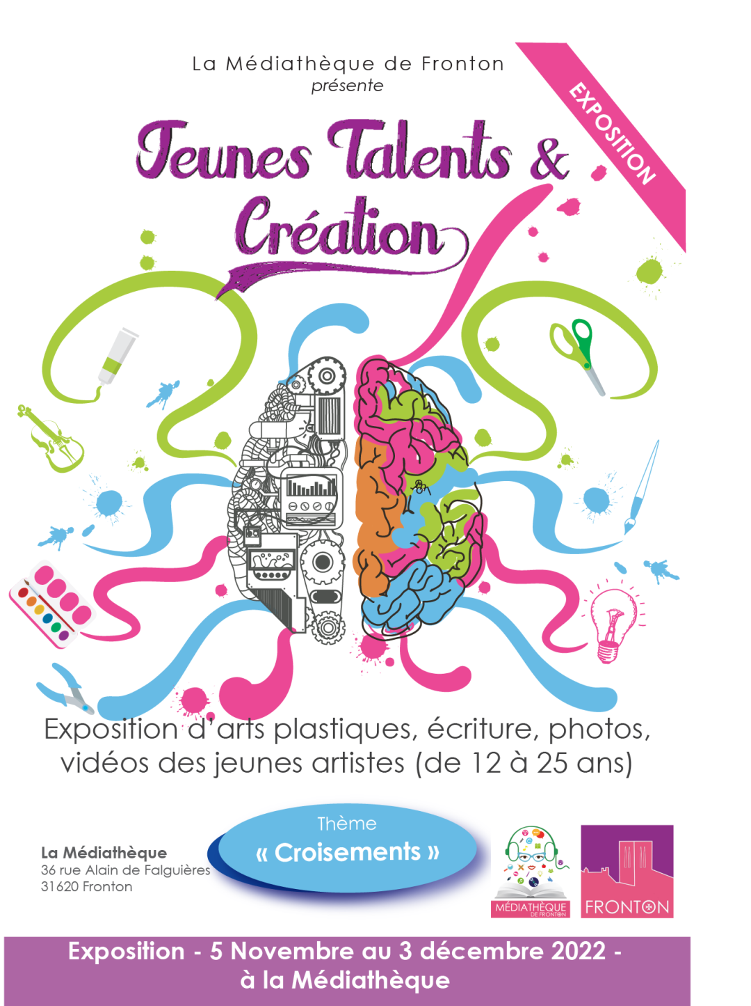 Affiche Jeunes Talents et Création_2022 Expo