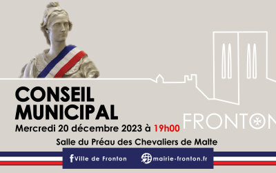 Séance du Conseil municipal du 20 décembre 2023