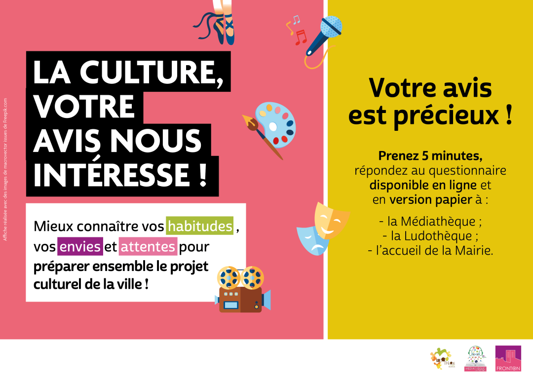 Visuel Annonce Questionnaire Projet Culturel Fronton