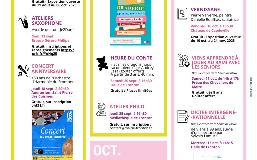 Consultez l’agenda culturel municipal