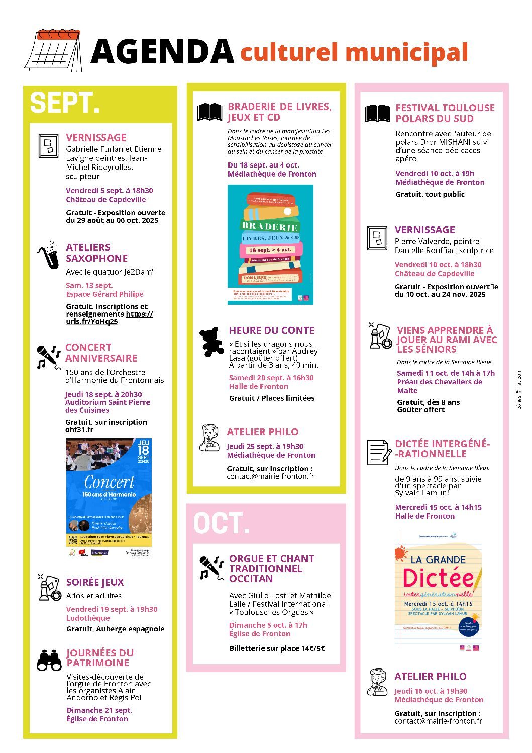 2025-3 Agenda culturel Sept Dec Fronton V3