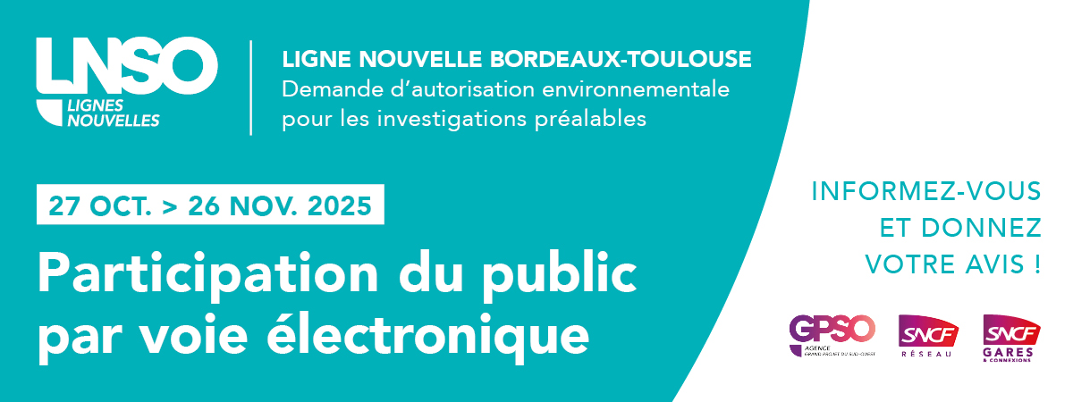 Ligne nouvelle Sud-Ouest (LNSO) entre Bordeaux et Toulouse