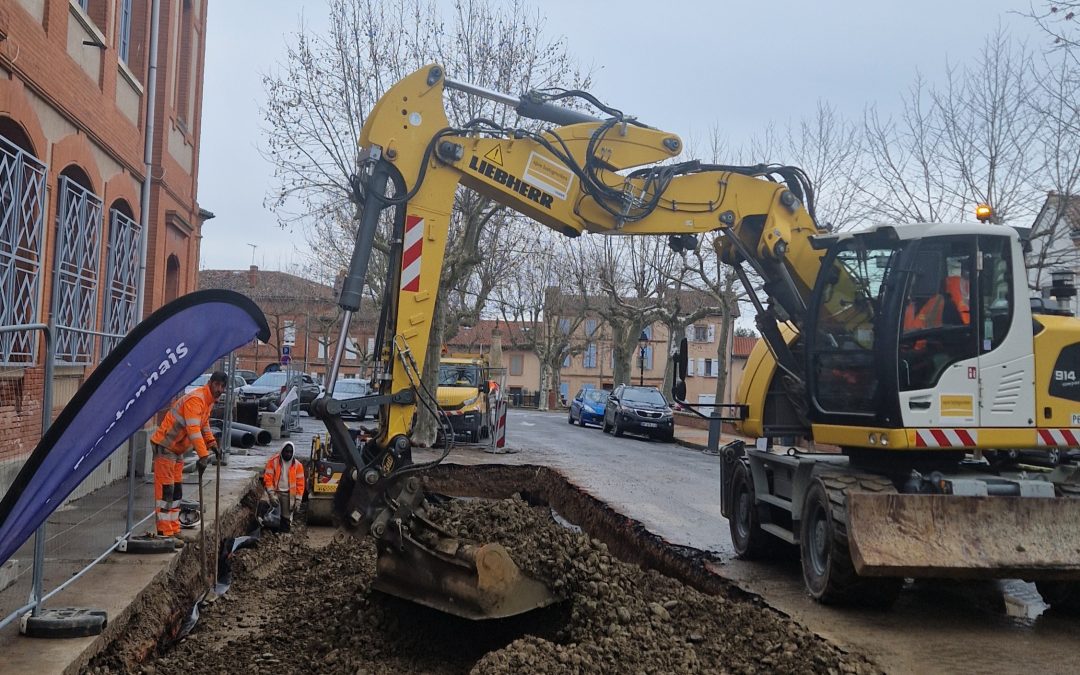 Une tranchée de Stockholm en centre-ville
