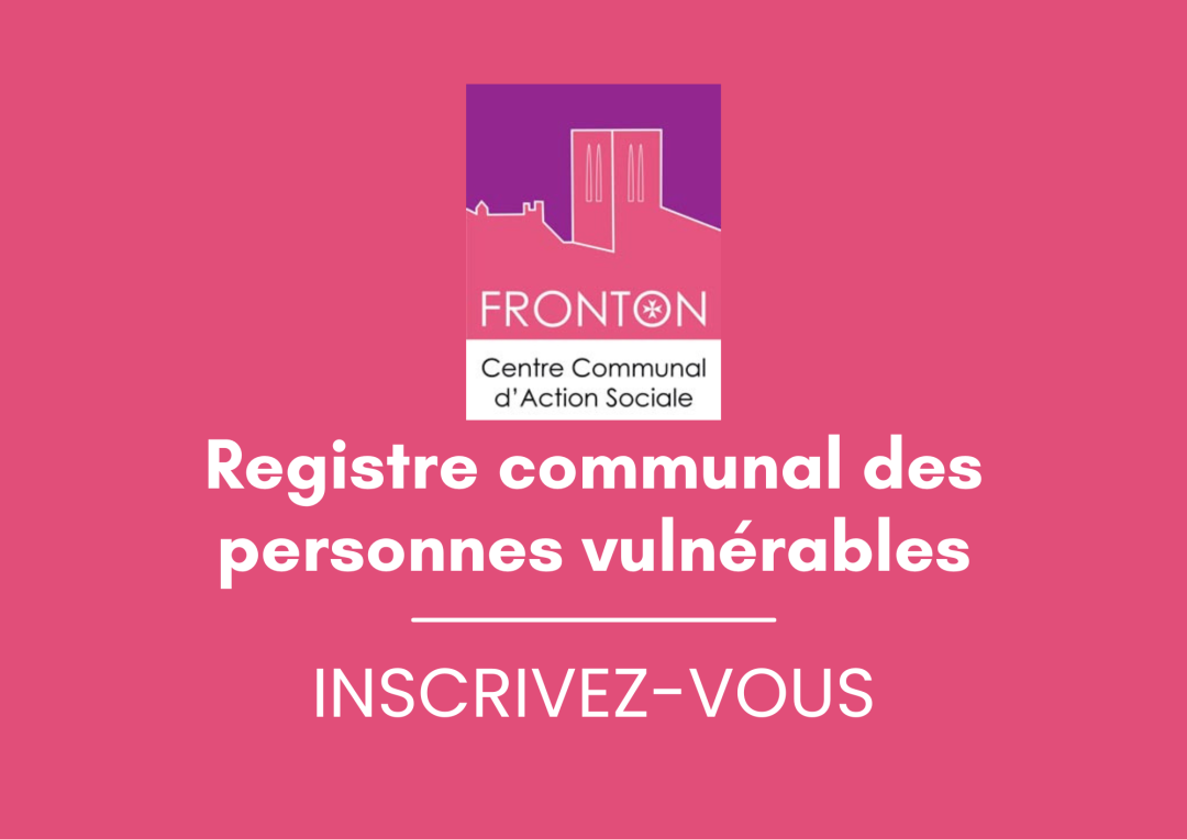 CCAS Registre communal des personnes vulnérables