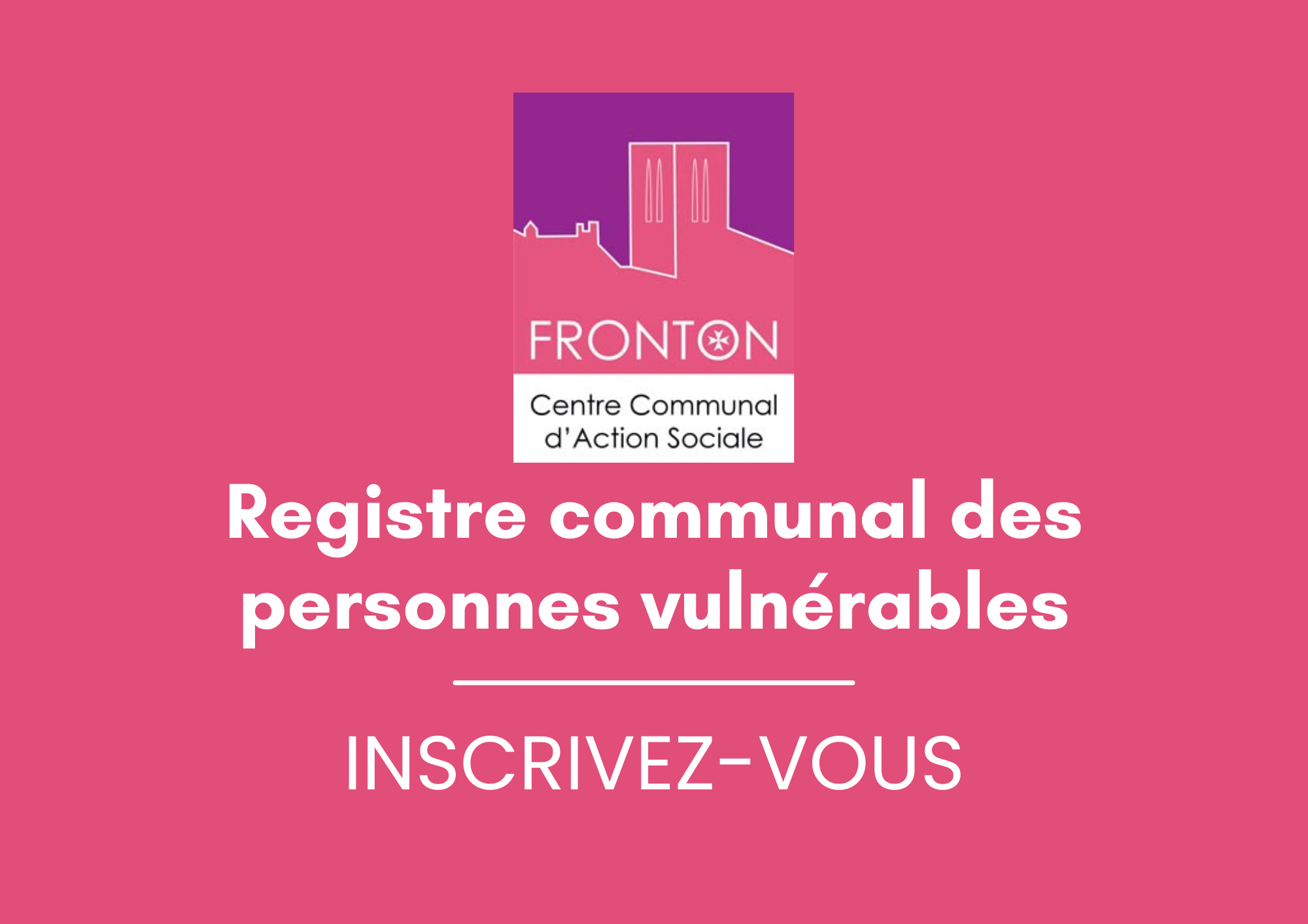 Registre des personnes vulnérables : restons en lien