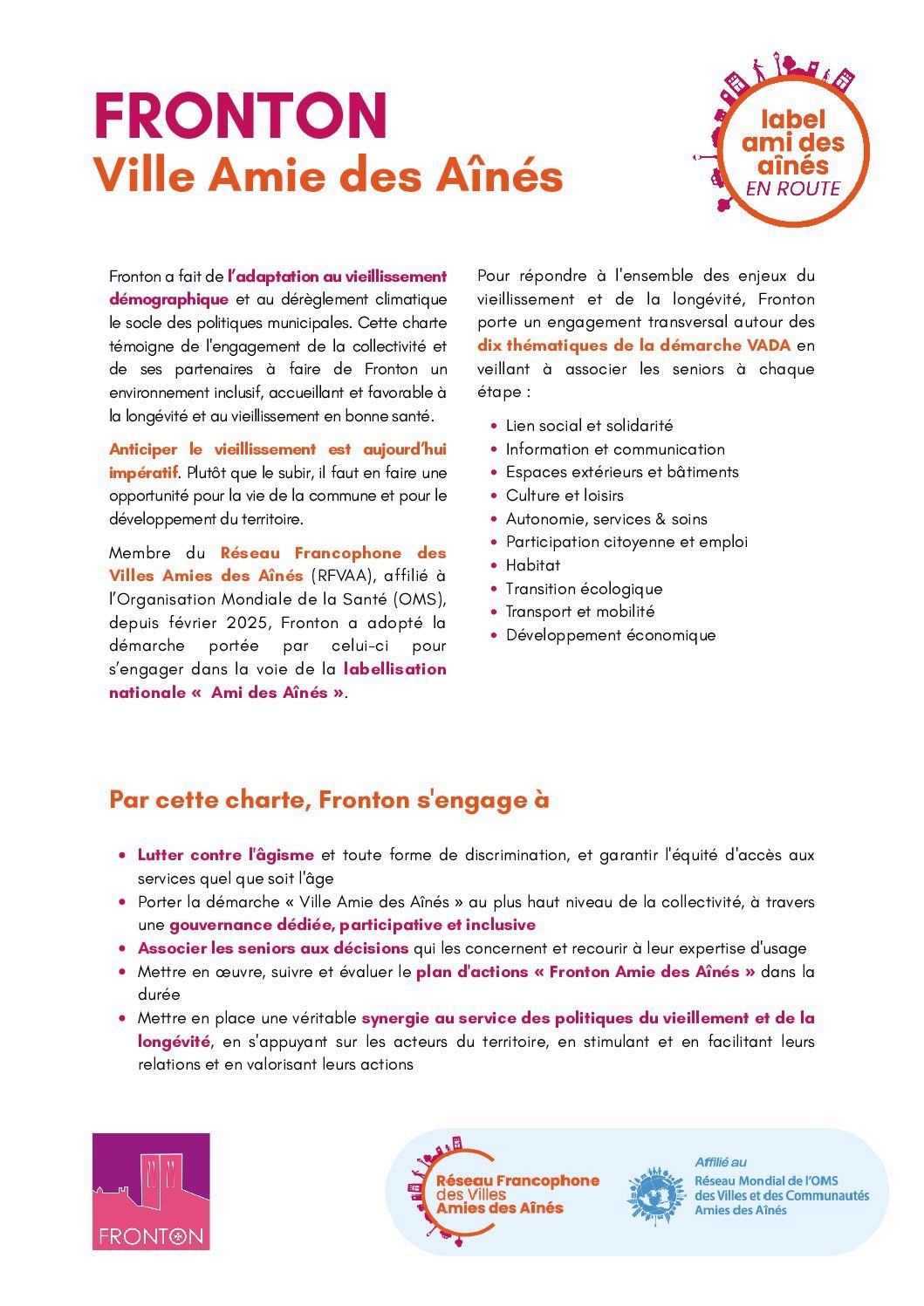 CHARTE VADA FRONTON