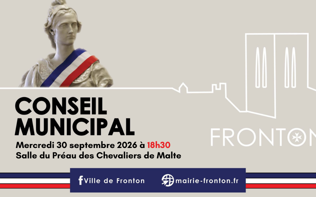 Séance du Conseil municipal du 30 septembre 2026